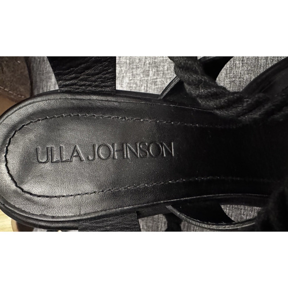 Ulla Johnson Elvie Rope High Heel Sandals Size 40 / US 9.5 Black - Picture 7 of 11